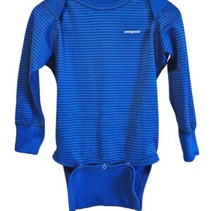 Patagonia Capilene Baselayer Onesie Blue Baby 12 Months